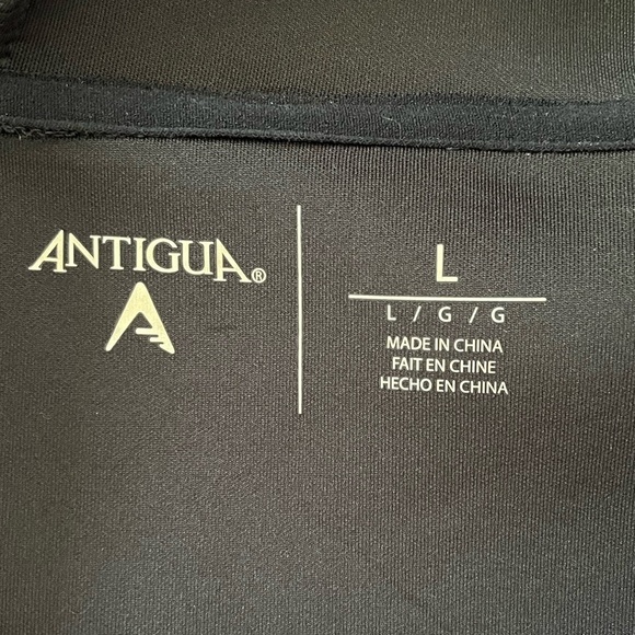 Men's Antigua Charcoal New York Jets Full-Zip Hoodie Large New Activewear - Picture 10 of 14